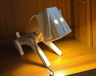 Whimsical Dog Lamp for Unique Decor Gifts, Funny Wood Ornament for Dog  Owners, Cute Nursery Room Decor, Desk Accessories
