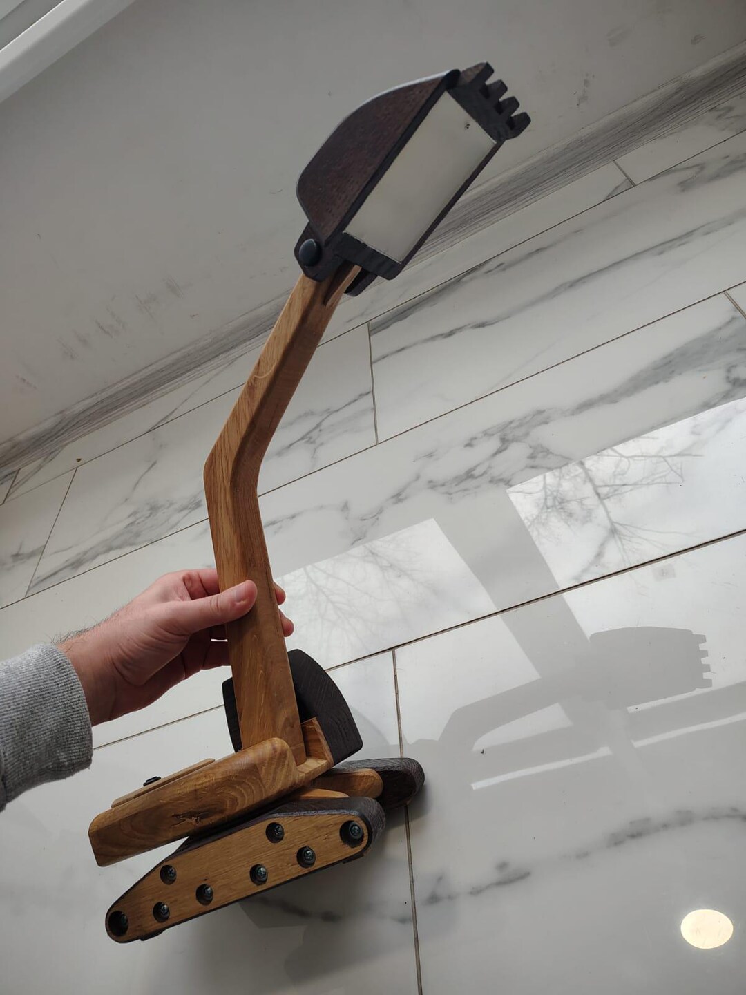 Handmade Walnut Backhoe Night Light – Kids Room Decor - Etsy