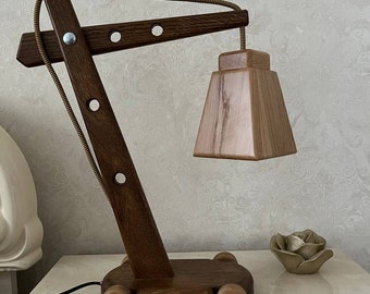 Handcrafted LED Construction Crane Lamp - Fun Kids Room Decor & Gift for Boys