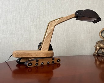 Lampada per bambini a tema costruzione, divertente luce notturna per ragazzi, decorazione unica per la stanza