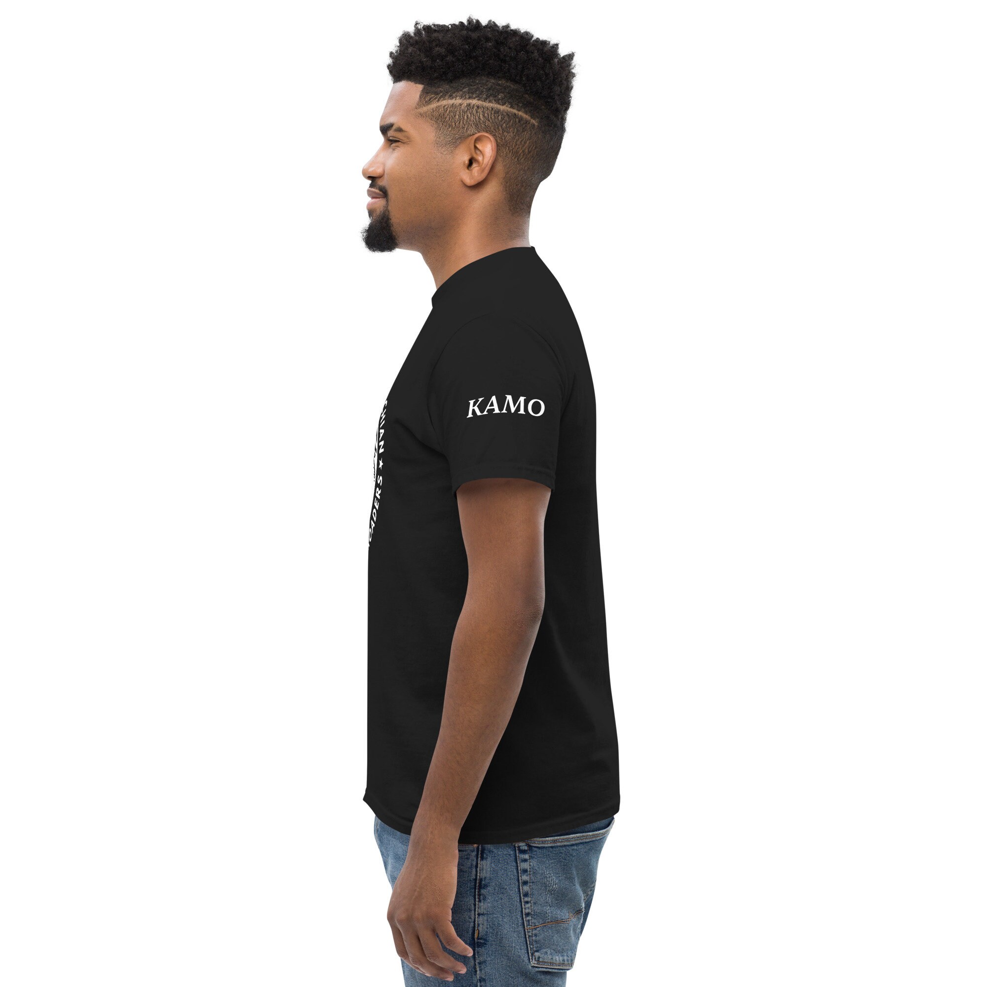 KAMO White Logo Tee W Left-sleeve Lettering - Etsy