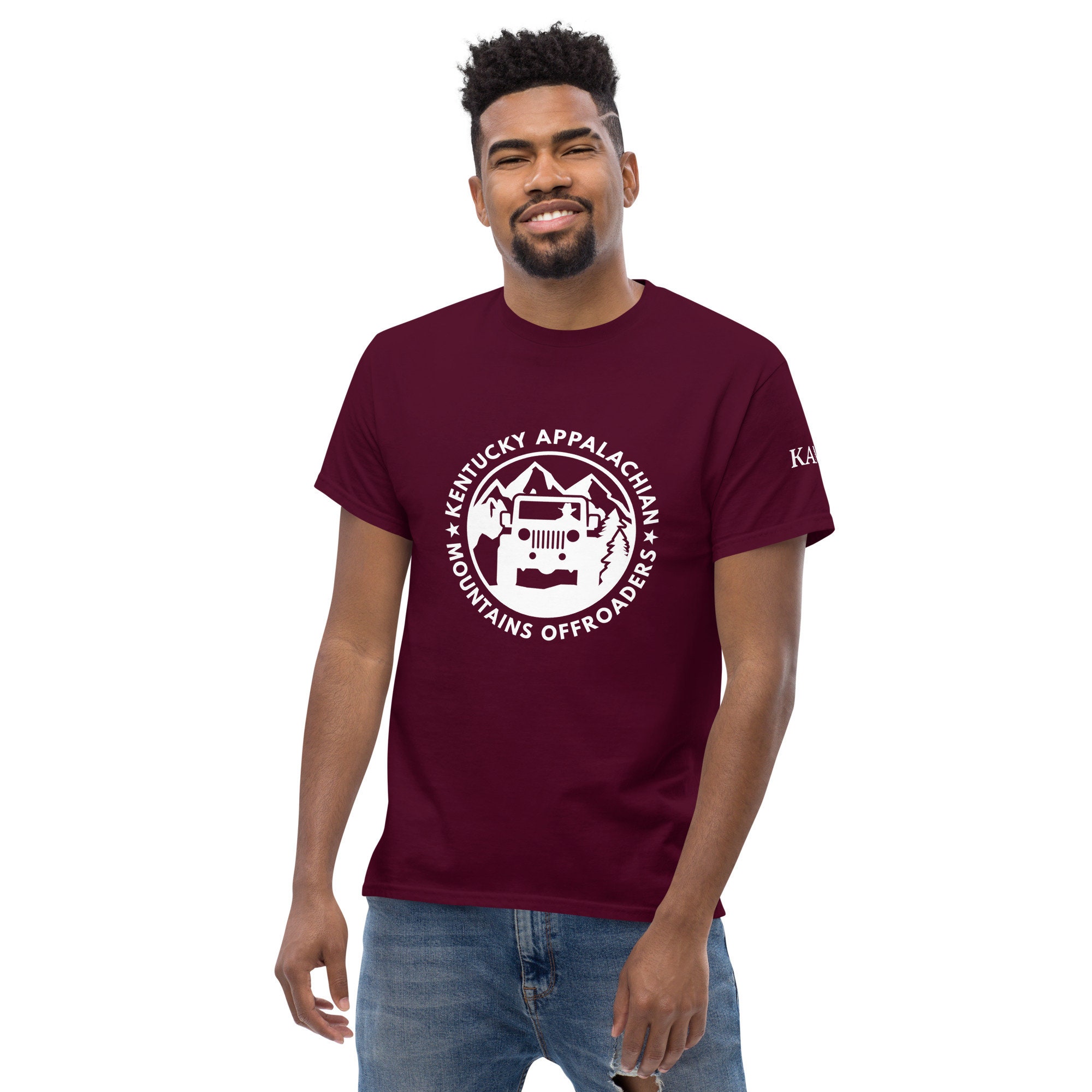 KAMO White Logo Tee W Left-sleeve Lettering - Etsy
