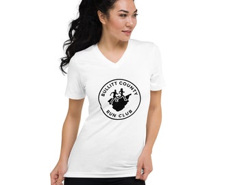 Unisex Short Sleeve V-Neck T-Shirt