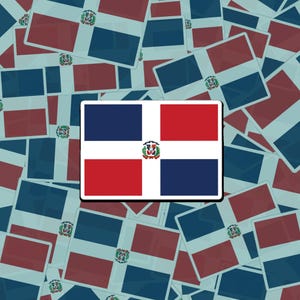 Dominican Republic Flag | Dominican Pride | Travel to DR | Learn Spanish | Decal | Water and Scratch Resistant Vinyl