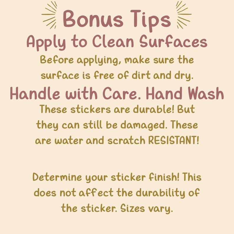 Choose Any 5 Sticker Pack | Custom Decals | Bottle Phone and Notebook ...