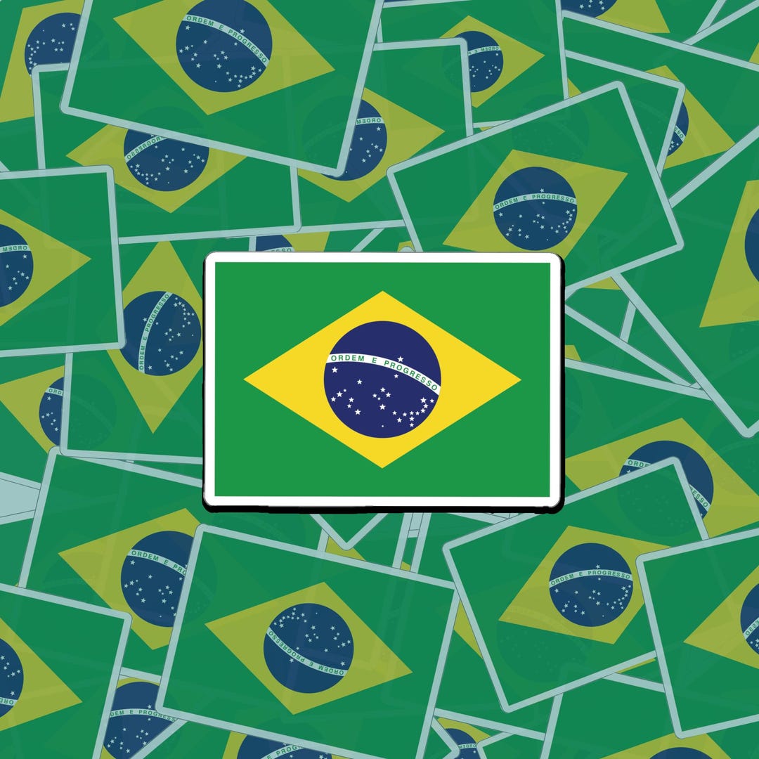 Brazil Flag Sticker | Brazilian Pride | Travel to Brazil | Learn ...