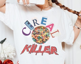 Cereal Killer Retro Shirt, Vintage Shirts, Sarcastic Shirt, Trendy Shirt, 90s Shirt, Funny Shirt, Vintage Tshirt, Retro Shirts, Graphic Tee