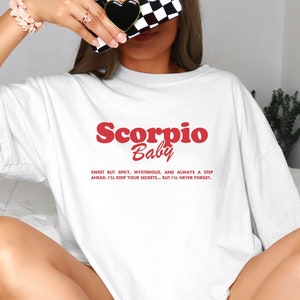 Scorpio Shirt, Astrology Shirt, Zodiac Sign Shirt, Y2K Top, Graphic Tee, Astrology Zodiac Sign Gifts, Yoga Shirt, Statement Shirt, Women