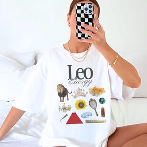Leo Shirt, Zodiac Tshirt, Astrology Shirt, Zodiac Sign Shirt, Y2K Top, Graphic Tee, Astrology Zodiac Sign Gifts, Yoga Shirt, Trendy Shirt