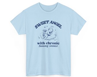 Sweet Angel, Y2K Shirt, Funny Tshirt, Retro Shirts, Womens