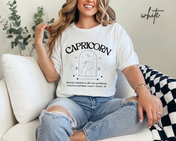 Astrology T Shirt, Capricorn Shirt, Astrology Apparel, Funny Shirt, Capricorn Gift, Esoteric T Shirt, Spiritual T Shirt, Boho, Yoga Shirt