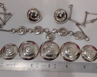 Sterling Silver Swirl Lot