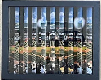 Battle of the Bay Agamograph: Giants vs A's Kinetic Art in 8x10 Frame