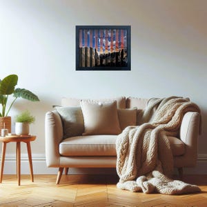 Yosemite Agamograph: Tunnel View Day to Sunset Kinetic Art in 8&quot; x 10&quot; Frame