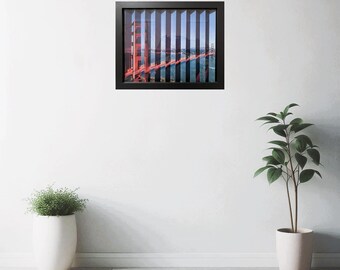 Golden Gate Bridge Agamograph: San Francisco Kinetic Art, Day to Night