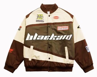 NEW NASCAR Racing Retro Jacket For Men Women Baseball Clothing Street Racing Clothing Jacket High Quality 2024