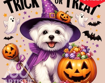 Ghost dog PNG, spooky season png, halloween ghost dog png, Halloween pumpkin dog png, dog Halloween png, cute dog png, Halloween dog png