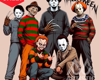 Thug Life Horror Movie Png, Friends Horror Characters Png, Horror Movie Killers Png, Scary Png, Halloween Png, Friend Horror Png