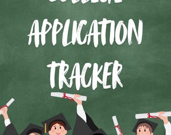 College Application Tracker | Editable College Checklist | Google Sheet Planner for Seniors | Application & Financial Aid Organizer