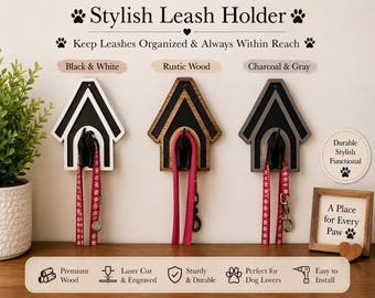 Dog Butt Leash Holder, Whimsical Dog Tail Wall Hook