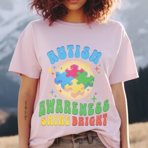 Autism Awareness Shine Bright Shirt, Autism Awareness Shirt, Autism Puzzle Shirt, Autism Support Shirt, Autism Shirt