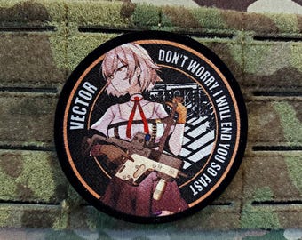 Girls 'Frontline VECTOR [Von Espada Gcon] l Militär Moral Anime Patch l