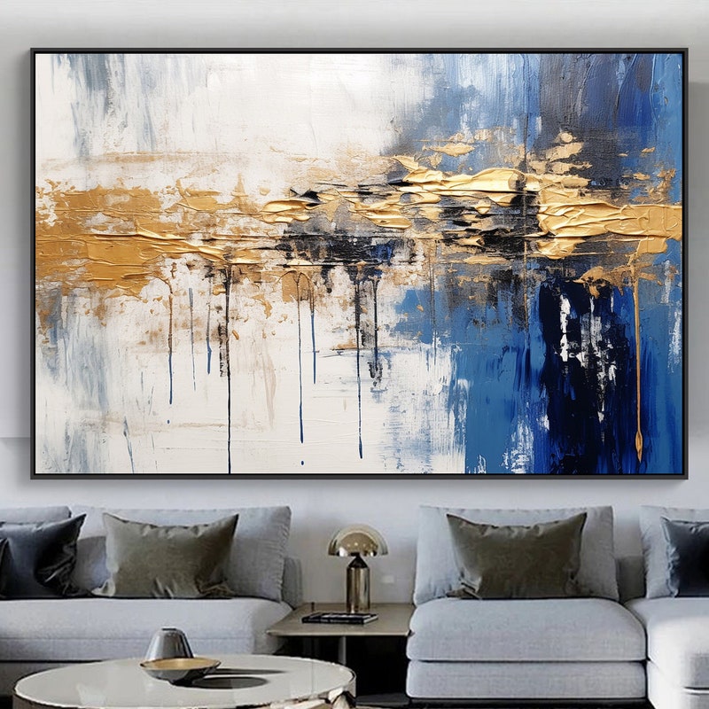 Blue Gray White Etsy