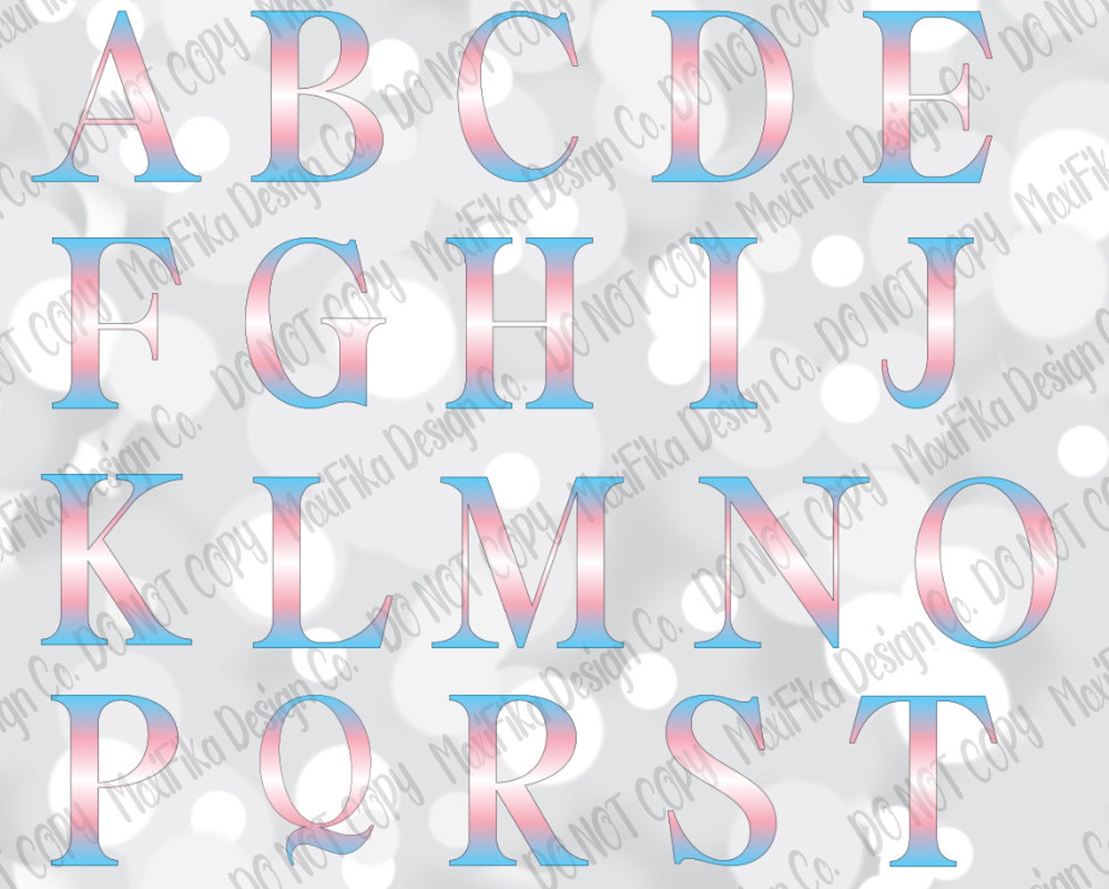Transgender Pride Flag Alphabet Set - Transgender Letters Clipart ...
