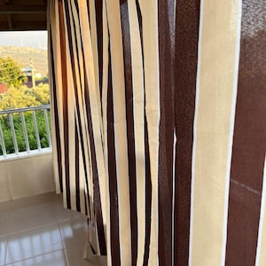 Brown Sunbrella Outdoor Curtains: Waterproof Patio & Balcony Decor
