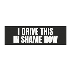 I Drive This in Shame Now Car Magnet, Anti-Tesla, Anti-Elon Musk