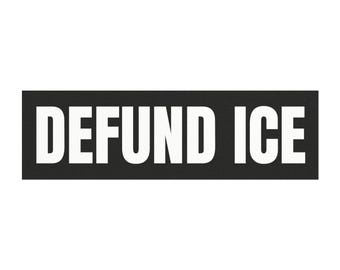 Defund ICE Car Magnet, Protest Magnet, No Human Is Illegal