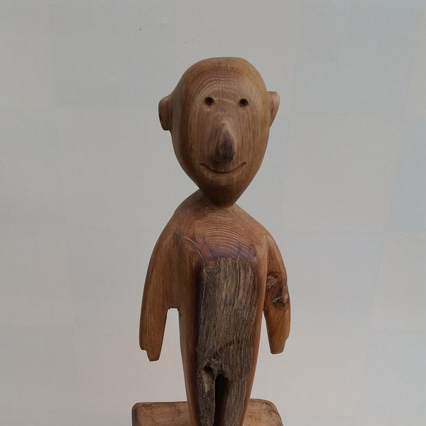 Figur aus Altholz , Holzskulptur , Skulptur ,  Mensch , Eichenholz