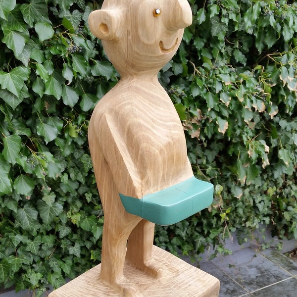 Holzfigur - Skulptur - Holzmensch - Figur , Holz Büste , geschnitzt