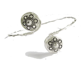 Mandala silver plated ethnic bohemian upper arm bracelet armlet