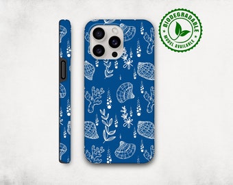 Seashell Cute Phone Case, Beach Phone Case, Cell Phone Case, Beach Bum Gift, Nature Lover Phonecase, Coastal Phone Cover, Ocean Lover Gift