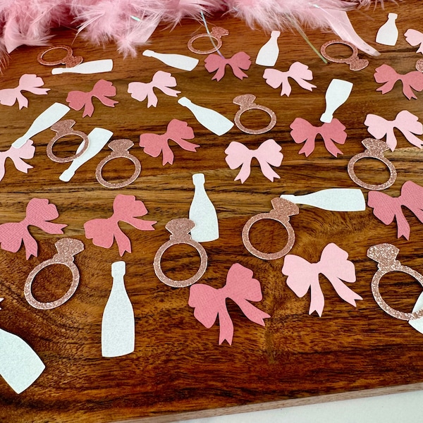 She’s Tying the Knot Confetti - Bridal Shower Table Decoration - Color Personalization - Table Scatter