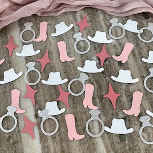Last Rodeo Confetti: Decoración de mesa para despedida de soltera