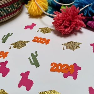 Graduation Fiesta Confetti - Custom Colors - Taco Bout a Grad - Nacho Average Grad - 2024 - Table decoration/decor