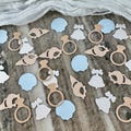 Seashells and Wedding Bells Confetti - Bachelorette Table Decoration/Decor - Color Personalization - Table Scatter