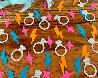 Electric Love Confetti: Bachelorette Table Scatter