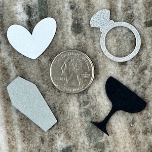 Bride or Die Confetti: Bachelorette Party Table Scatter, Till Death Do Us Party bild 3