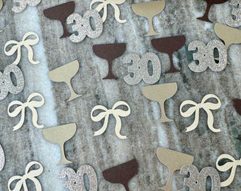 30 is Brewing Confetti: 30th Birthday Table Scatter