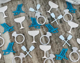 Love on the Lake Confetti: Bachelorette Table Scatter