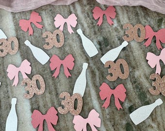 Tying Up My 20s Confetti: 30th Birthday Table Scatter