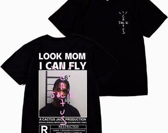 T-shirt Cactus Jack en coton de haute qualité hommes femmes look maman je peux voler t-shirt ASTROWORLD t-shirts à manches courtes hip hop