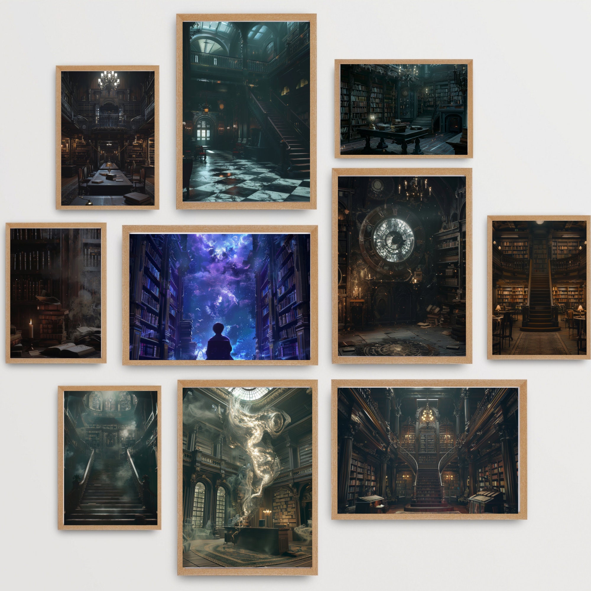 Set of 50 Dark Academia Posters – Gothic Gallery Wall & Moody Gallery ...