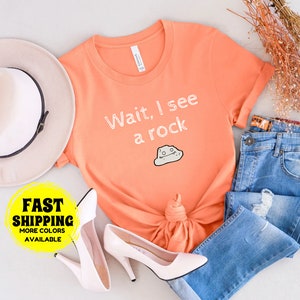 Funny Geologist Gift, Wait I See A Rock Shirt, Geology Teacher Tee, Rock Collector Gift for Her, Sarcasm Scientist Gift Ideas, Geode Lover