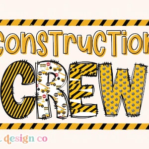 Equipe de construção PNG Sublimação Doodle Primo Trabalhador de cimento Equipamento Caminhão Trator Criança pequena Bebê Menino Criança Camisa Design gráfico