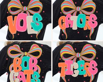 Mascots Bundle PNG, School Spirit PNG, Mascot PNG, Game Day Png, Preppy Png, Trendy Png, Team Spirit Png, Neon Png, Checkered Png, Craft