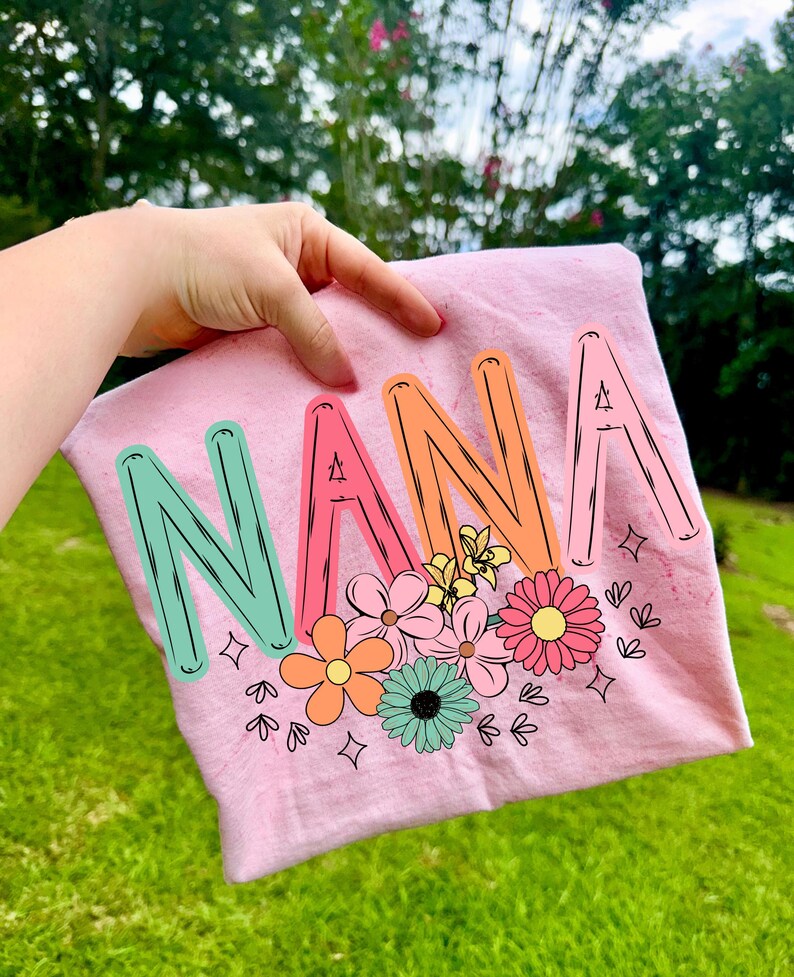 Paquete floral de mamá y abuela PNG, Tía floral PNG, Día de la Madre PNG, Camisa de Nana PNG, Flor de Mimi PNG, Gigi Floral PNG, Primavera PNG, Manualidades imagen 6